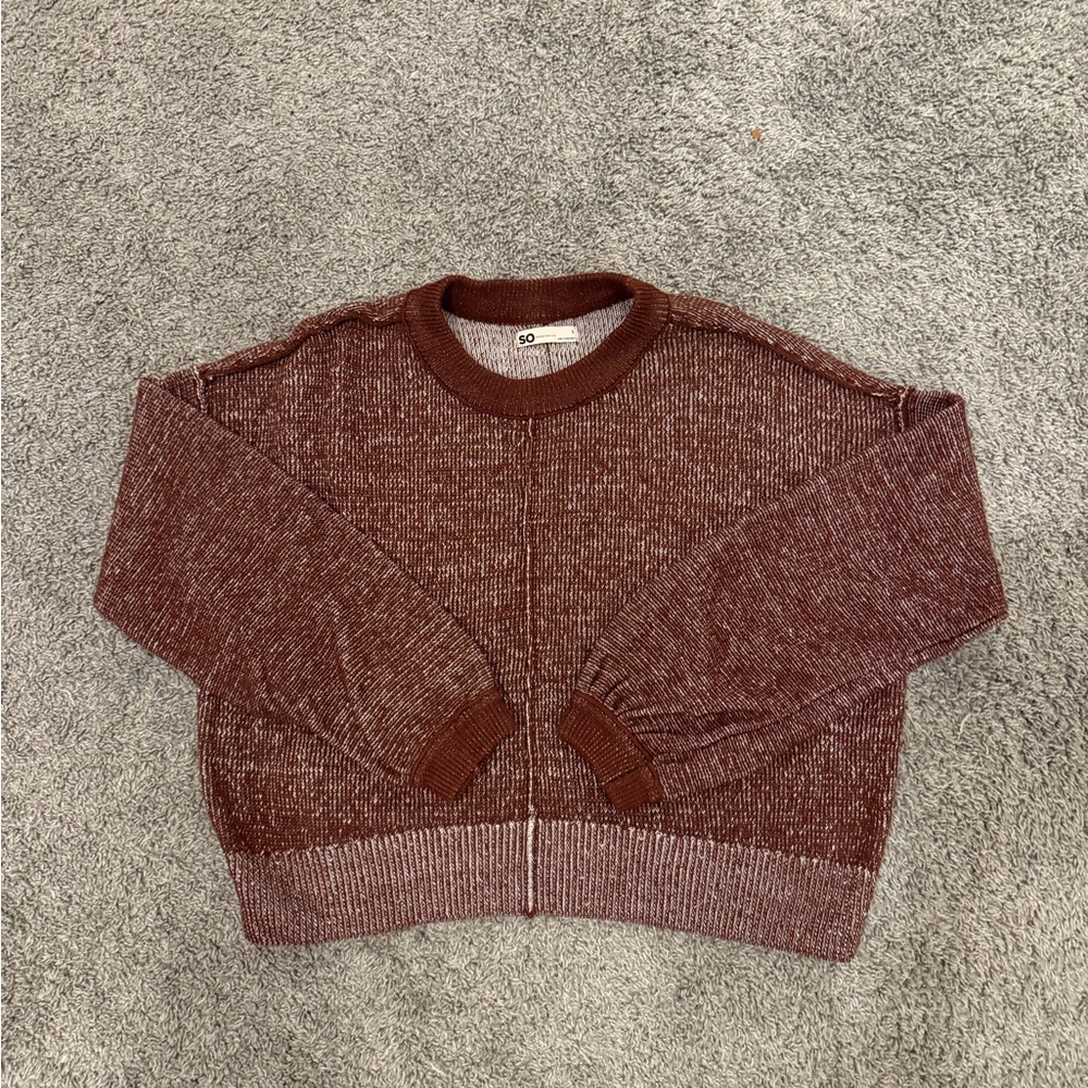 SO Burgundy Knit Sweater